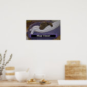 Labrador Retriever in bed Poster (Keuken)