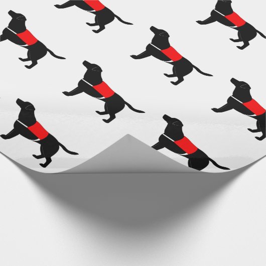 Labrador Retriever in Service Cadeaupapier (Hoek)