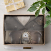 Labrador Retriever in Steampunk stijl decoupage Tissuepapier (Geschenk)