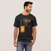 Labrador Retriever in zonnebril Lazy Halloween Co T-shirt (Voorkant volledig)