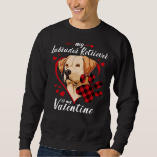 Labrador Retriever is mijn Valentijn Dog Red Plaid Trui