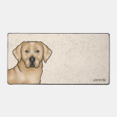Labrador Retriever Jaune Chien Labrador Mignon Ave (Recto)