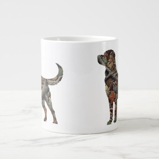 Labrador Retriever Jumbo Coffee Mok (Voorkant)