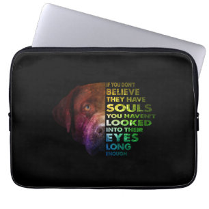 Labrador Retriever keek in hun ogen Hondenliefhebb Laptop Sleeve