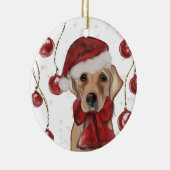 LABRADOR RETRIEVER  KERAMISCH ORNAMENT (Rechts)