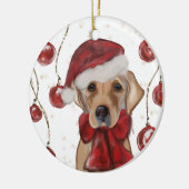LABRADOR RETRIEVER  KERAMISCH ORNAMENT (Links)