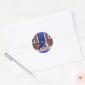 Labrador Retriever kerstboom Ronde Sticker (Envelop)