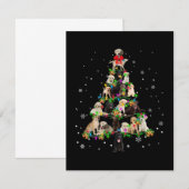 Labrador Retriever kerstboom X mas Bedankkaart (Voorkant / Achterkant)