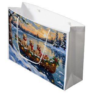 Labrador Retriever Kerstboot Vakantie Groot Cadeauzakje