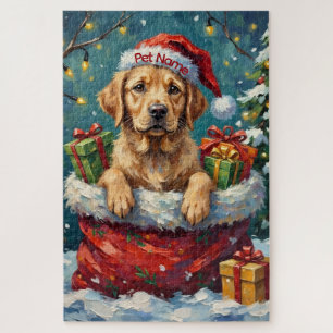 Labrador Retriever Kerstman Zak Avontuur Legpuzzel