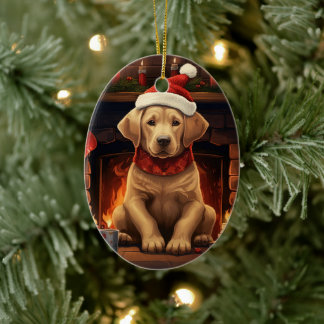 Labrador Retriever Kerstmis, Opknoping Decoratie
