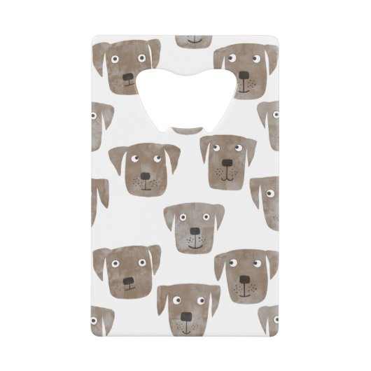 Labrador Retriever Kredietkaart Flessenopener (Voorkant)
