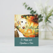Labrador Retriever krijgt een goed Briefkaart (Staand voorkant)