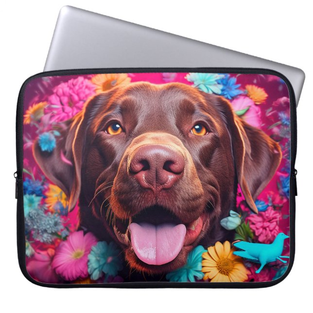 Labrador Retriever Laptoptas Laptop Sleeve (Voorkant)