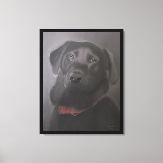 Labrador Retriever Love 24 x 30" Canvas Afdruk (Voorkant)
