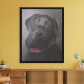 Labrador Retriever Love 24 x 30" Canvas Afdruk (Insitu (Woonkamer))