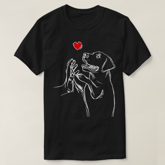 Labrador Retriever Love Golden Black Lab Dad P T-shirt (Design voorkant)
