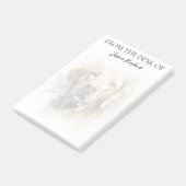 Labrador Retriever Lover Monogrammed Dog Post-it® Notes (Schuin)