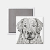 Labrador Retriever Magnet Magneet (Voorkant / Achterkant)
