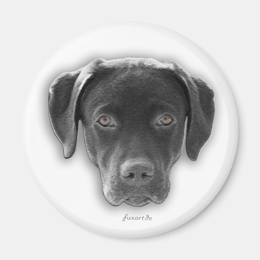 Labrador Retriever Magnet Magneet (Voorkant)