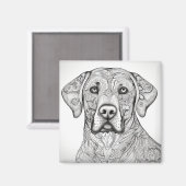 Labrador Retriever Magnet Magneet (Voorkant / Achterkant)