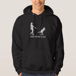 Labrador Retriever mama Lab Mama Dog Dinosaur Vrou Hoodie
