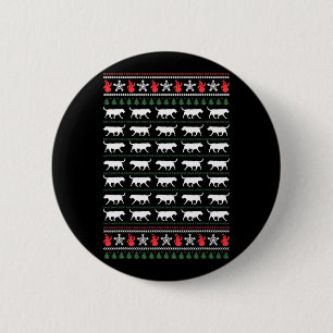 Labrador Retriever Merry Christmas Ugly Sweater Do Ronde Button 5,7 Cm