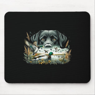 Labrador Retriever met wilde eenden die op eend ja Muismat