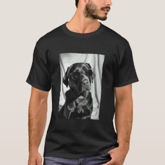 Labrador Retriever met zonnebril Cool hond foto  T-shirt
