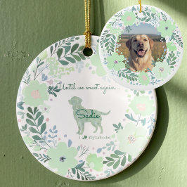 Labrador Retriever Mint Green - Custom Memorial Keramisch Ornament