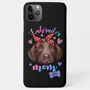 Labrador Retriever Moeder Waterverf Hond Mam GIft iPhone 11 Pro Max Hoesje