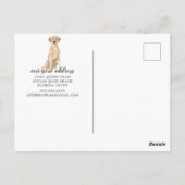 Labrador Retriever Moving Announcement Briefkaart (Achterkant)