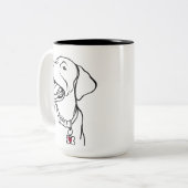 Labrador Retriever Mug (Devant gauche)