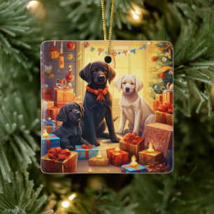 Labrador Retriever Noël, Décoration pendante