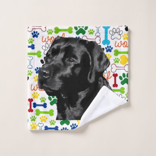 Labrador retriever noir (Gant de toilette)