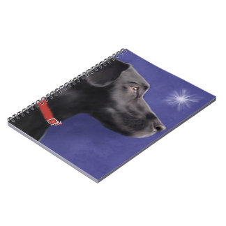 Labrador retriever noir - carnet de notes à