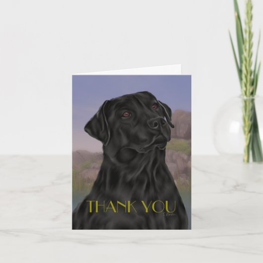 Labrador Retriever Noir Merci (Devant)
