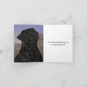 Labrador Retriever Noir Merci (Intérieur)