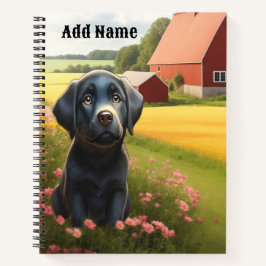 Labrador Retriever op Boerderij Notitieboek