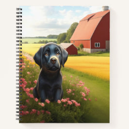 Labrador Retriever op Boerderij Notitieboek