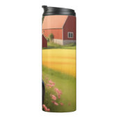 Labrador Retriever op Boerderij Thermosbeker (Geroteerd rechts)