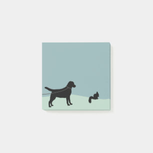 Labrador Retriever op lekkagekwirrel Post-it® Notes