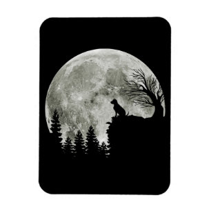 Labrador Retriever op Mountain Halloween Graphic Magneet