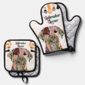 Labrador Retriever Ovenwant & Pannenlap Set (Voorkant / Achterkant)