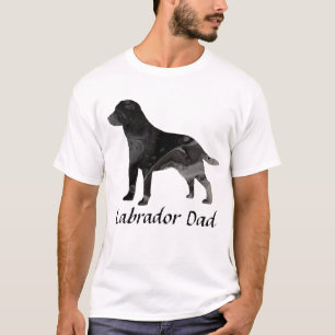 Labrador Retriever papa shirt top kleding zwart