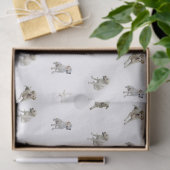 Labrador Retriever Pattern (wit) Tissuepapier (Geschenk)