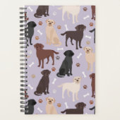Labrador Retriever Paws and Bones Planner (Devant)