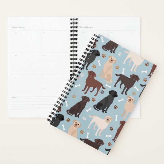 Labrador Retriever Paws and Bones Planner (Display)