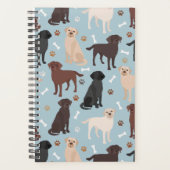 Labrador Retriever Paws and Bones Planner (Voorkant)