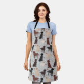 Labrador Retriever Paws and Botten Apron Schort (Gedragen)